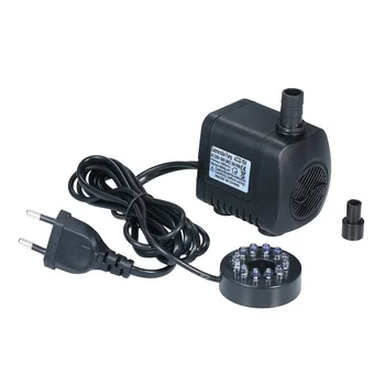 

LED Light Submersible Pump 800L/H Ultra-Quiet Aquarium Pond Tank Pool Water Fountain Pump UK/US/AU/EU Plug