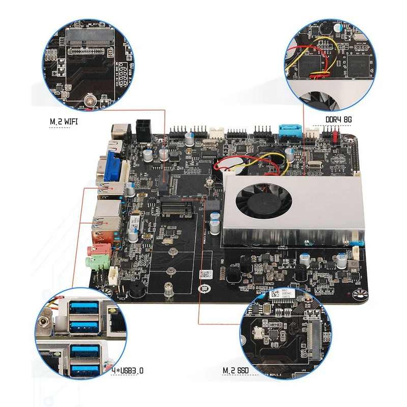 Для настольных DDR4 8G встроенная память ЦП Промышленный контроль Интегрированная