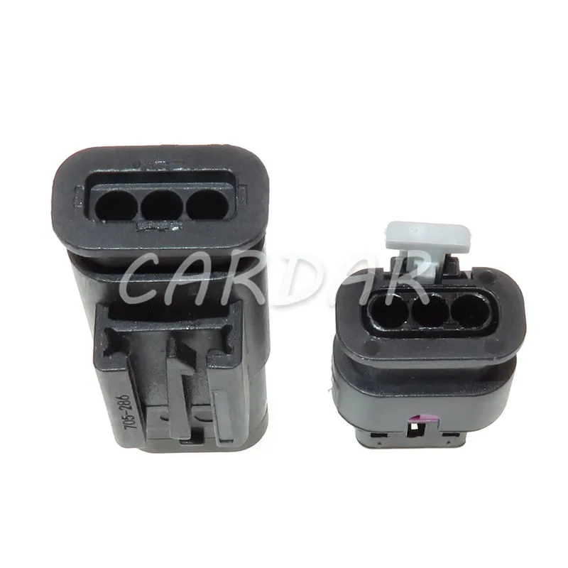 1 Set 3 Pin 1718653-1 4F0 973 703 2-1718652-3 1-1718644-1 Waterproof Car Reversing Radar Plug AC Assembly 4F0973703 For VW Audi 2