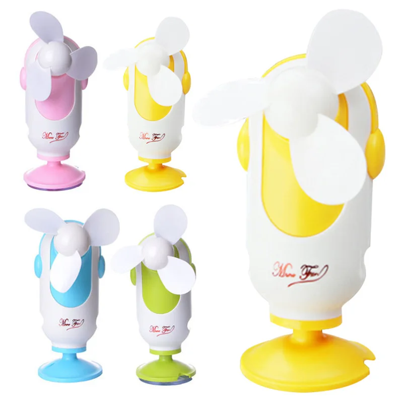 

Fashion Popular 1pc Convenient Creative Car Fan Usb Rechargeable Handheld Suction Cup Mini Fan Portable Student Fan Summer Fan