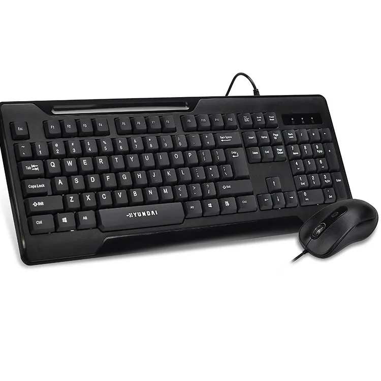 

Genuine Product Modern 1001 Keyboard And Mouse Kit Laptop Desktop Computer Cable USB Office Keyboard And Mouse Set