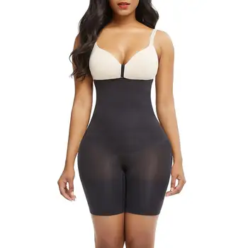 

spandex Body Shaper Underbust Seamless women Slimming Butt Lifter Panty Sheer Mesh Tummy Control underwear