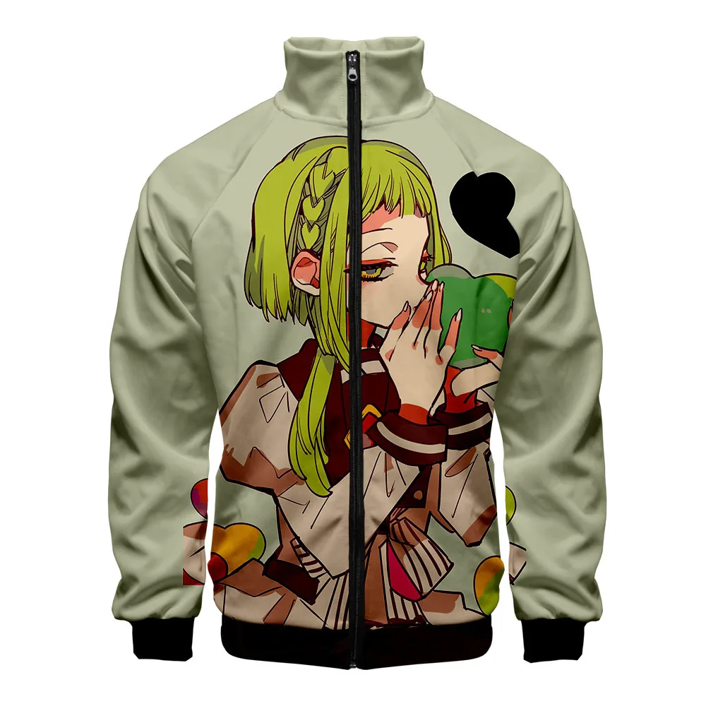 

Anime Toilet-bound Jibaku Shounen Hanako-kun Cosplay Costume 3D Zip Up Hoodie Nene Yashiro Costume Spring Jacket Fashion