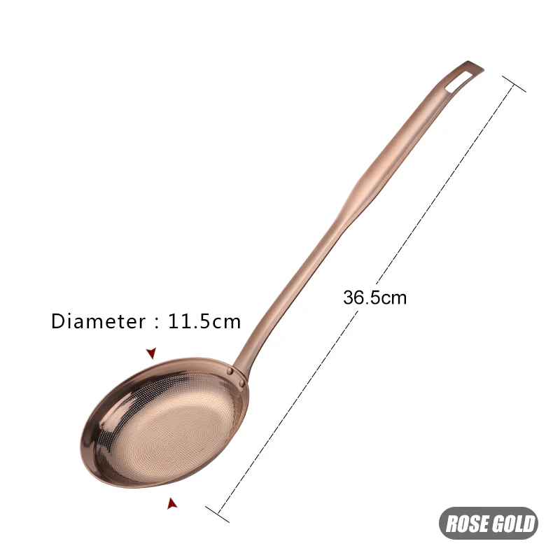 1 Rose Gold-L Тонкая проволочная сетка для приготовления пищи масляный сборщик сито из нержавеющей стали СИТО ДУРШЛАГ инструменты кухонные аксессуары - Цвет: 1 Rose Gold-L