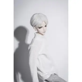 

[wamami] White Striped Cotton Half Neck Middle Shirt 1/3 1/4 SD17 Female BJD Dolls