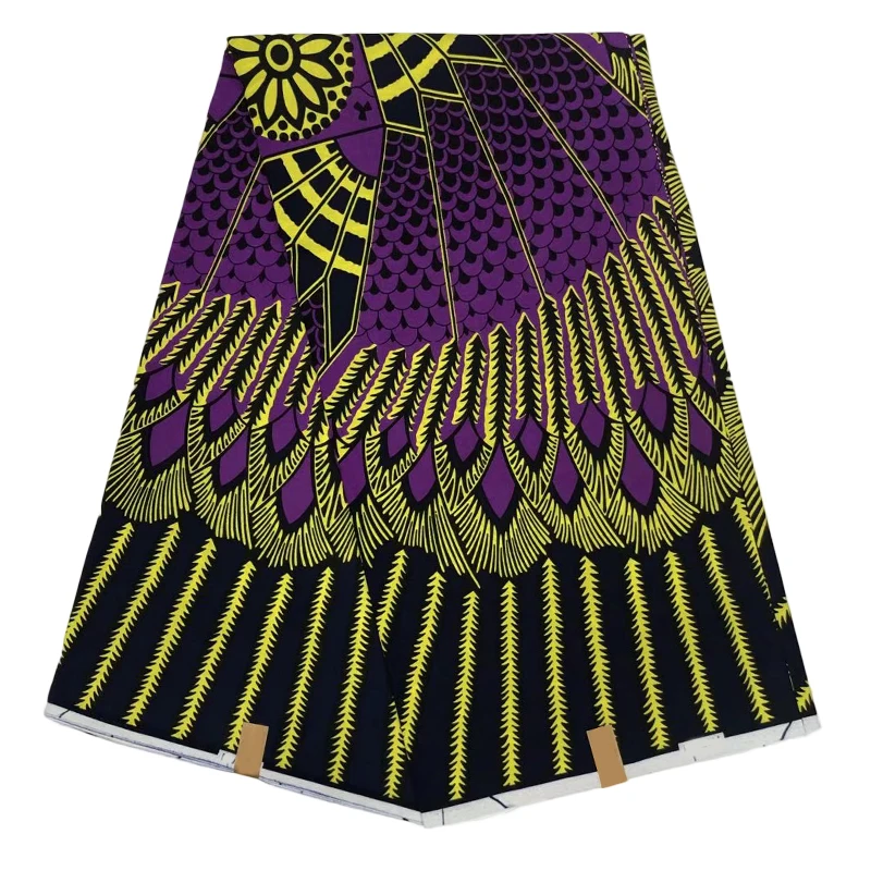 Miss L Рождество Ткань 6 ярдов/шт хлопок ткани tissu воск Африканский HL19S111631