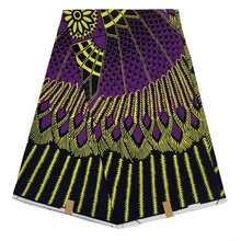 Miss L Рождество Ткань 6 ярдов/шт хлопок ткани tissu воск Африканский HL19S111631