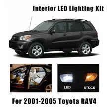 8 лампочек белый Canbus внутренний светодиодный потолочный светильник для автомобиля комплект подходит для Toyota RAV4 2001 2002 2003 2004 2005