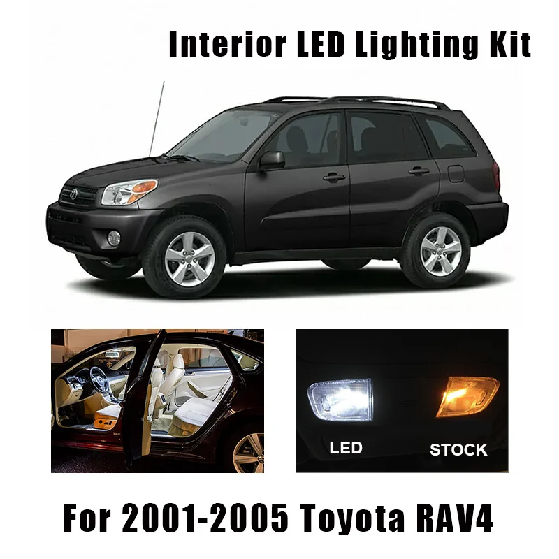 Комплект светодиодных потолочных ламп Canbus 8 подходят для Toyota RAV4 2001 2002 2003 2004 2005 |