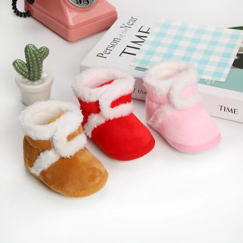 Special Offers Boys Shoes Boots First-Walkers Soft-Sole Newborn Toddler Baby-Girls Winter Fur for 0-18M pBQKM3GZDoo