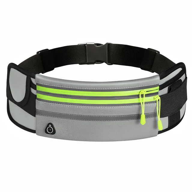 Running Bag Women Waist bag Belt bag Men Sports Fanny Pack Mobile Phone Bag Gym Running Cell Phone Jogging Run Cycling Bag gray 2