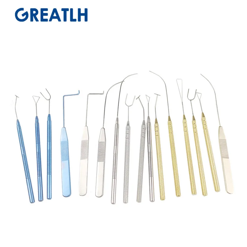 Ophthalmic Surgical Instruments Beauty Plastic Surgical Tool Titanium Double Eyelid Designer Triangle Simulator U-Shaped Double Eyelid Embedding Tool T-Shaped Designer Ophthalmic Tools