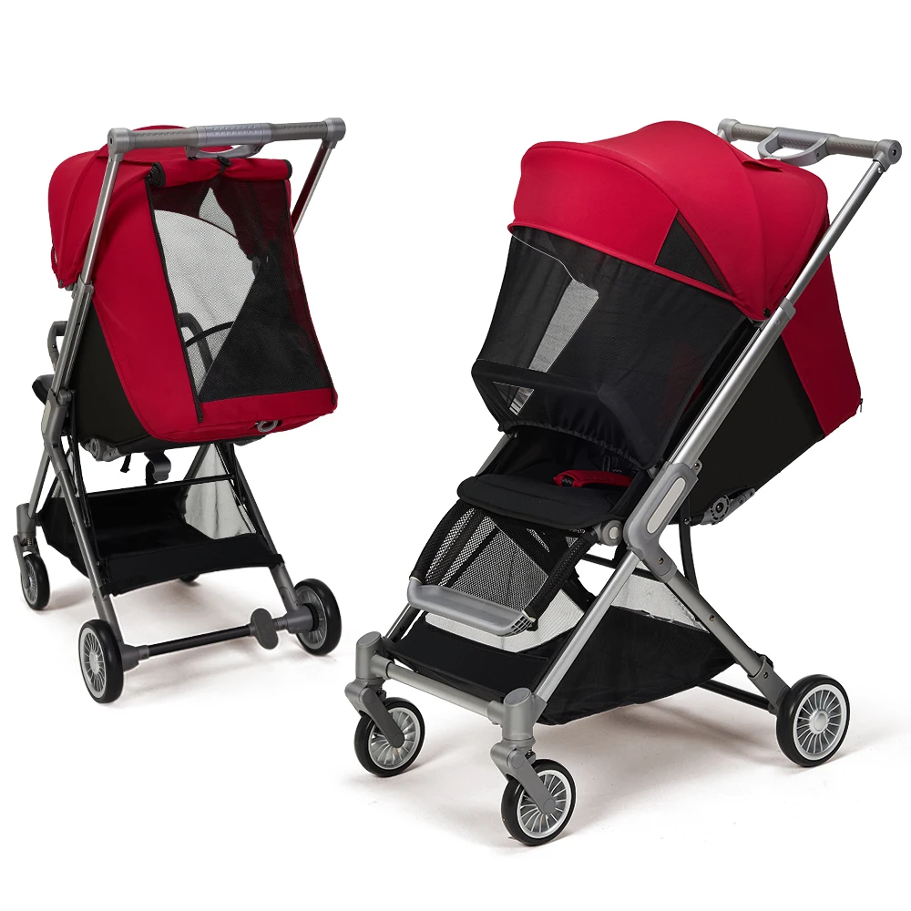 Portable Baby Stroller Lightweight Baby Pram Can Sit Can Lie Bassinet Infant Stroller