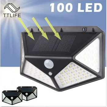 

TTLIFE 100 Lamp LED Gardening Solar Light Motion Sensor Waterproof Light Three Light Mode Easy To Install LED Backyard Lamp