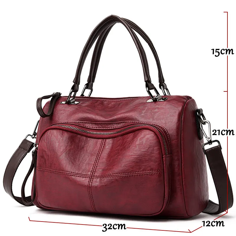 Роскошные женские сумки большой емкости Boston Tote Сумка дизайнерская мягкая кожа женские ручные сумки повседневные сумки через плечо для женщин