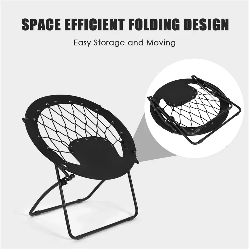 foldable rectangular air mesh outdoor bungee chair