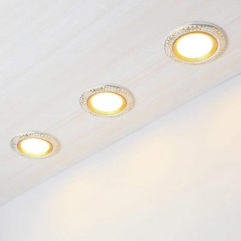 European-style ceramic downlight LED ceiling light recessed spotlight living room corridor cabinet showroom dining room lighting