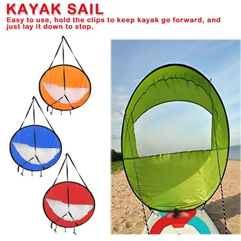 

AIL Foldable Kayak Boat Wind Sail Paddle Board Sailing Canoe stroke Rowing Boats Wind Clear Window dropship