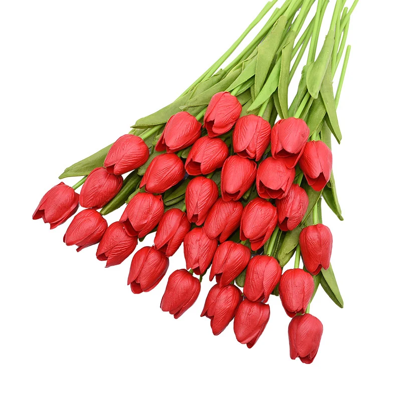 31 Pçs lote Tulipas Flores Artificiais Calla