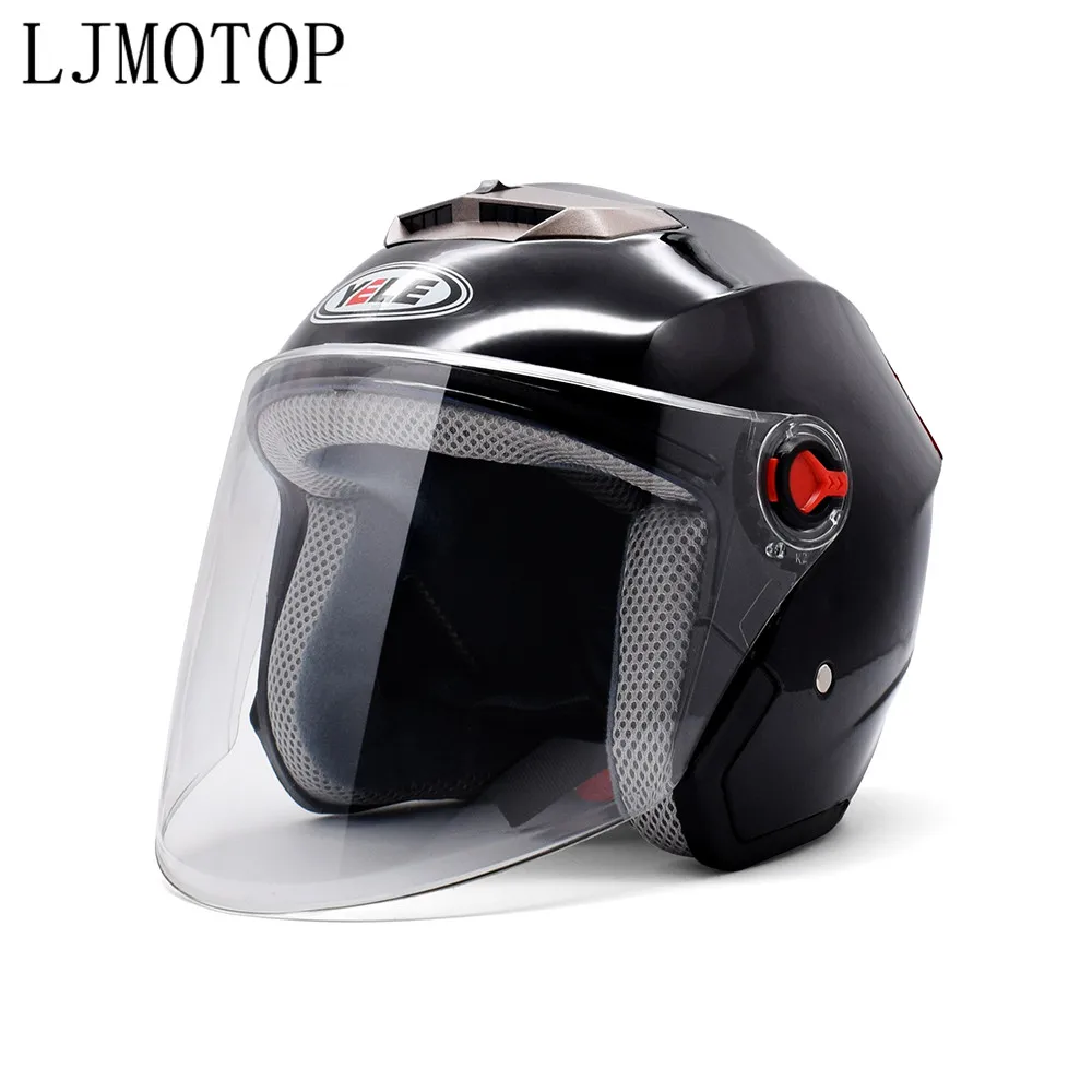 Motorcycle Helmet Light Weight Safety Open Face Helmet Scooter Bike