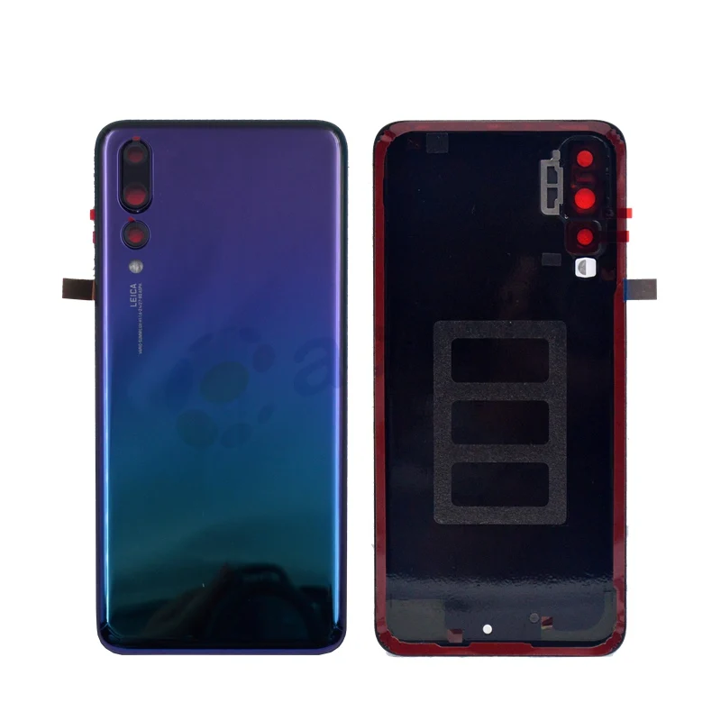 Задняя стеклянная панель для Huawei P20 Pro крышка аккумулятора с объективом камеры