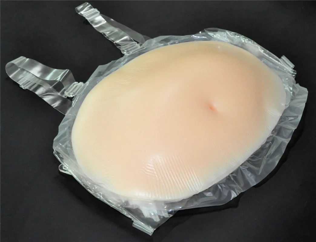 8-10 Month 2500g Silicone Fake Pregnant Belly Artificial Jelly Belly Tummy Pad Artificial Baby Tummy Bump Silicone Belly Woman