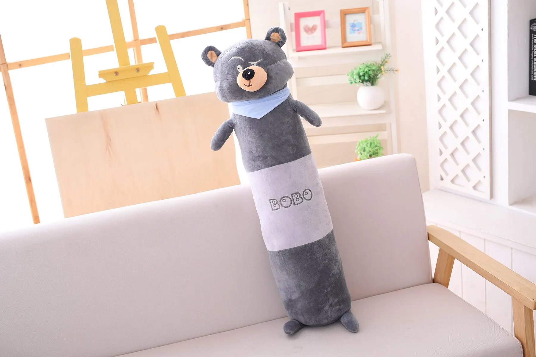 Kawaii животные цилиндрический медведь плюшевая подушка мультфильм Длинные Животные Мягкий Спальный валик Беременная Подушка с изображением женщины девушка подарок любовника