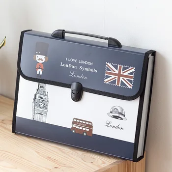 

A4 12 File Folder Document Bags Expanding Wallet Business Series 12 Layers Folder Bag Office School Supplies