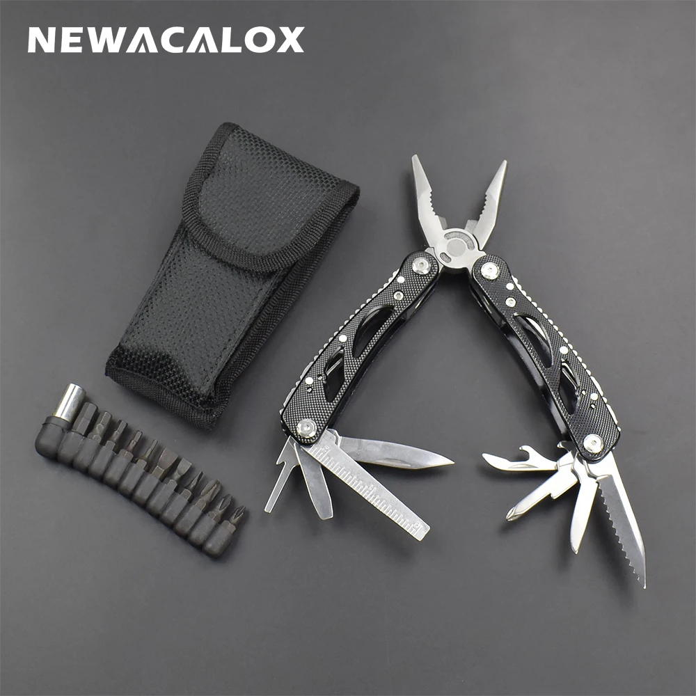 Складные плоскогубцы NEWACALOX инструмент для зачистки проводов