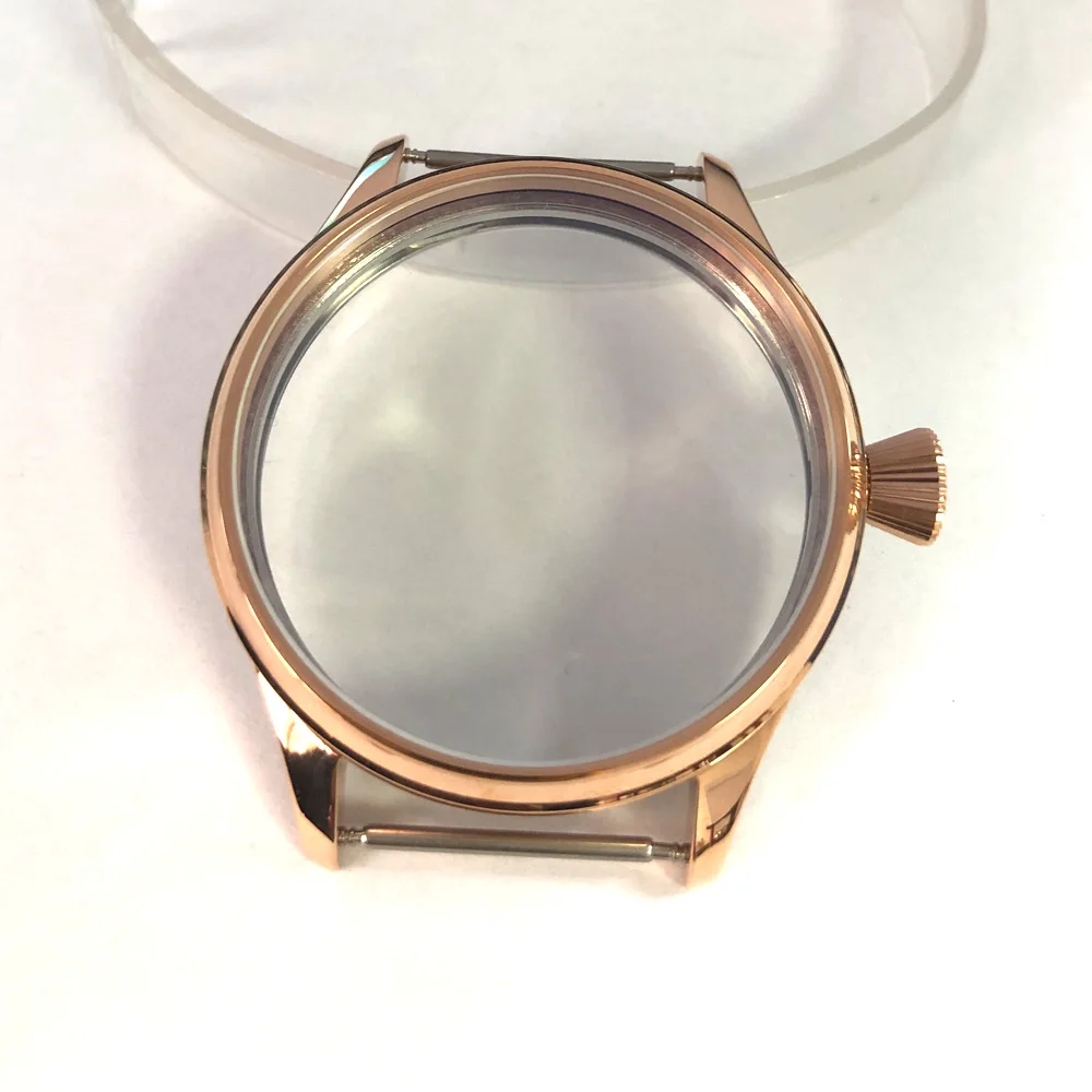 44mmRoseGold часы Чехол подходит приблизительный срок поставки: 6498 6497ST3600Hand заводом 316L Нержавеющая сталь, мужские часы Внутренний диаметр 39,4 мм