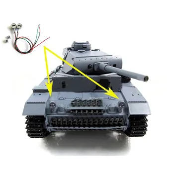 

Upgrade Metal Headlight with LED Light for 1/16 Henglong 3848-1 Germany Panzer III Tank RC Tank Parts