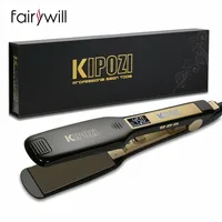 KIPOZI Professional  Hair Straightener and Curling Iron with Digital  LCD Display Titanium Flat Dual  Fast Heating Styling Tool 1