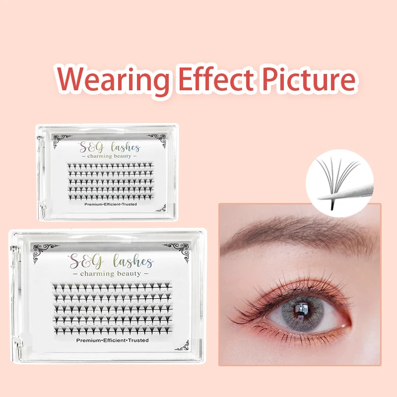 

Grafting Fake Eyelashes 7D Mink Lashes Individual False Eyelashes Natural Eyelash Extension Makeup Sets Cilios Eyelash Clusters