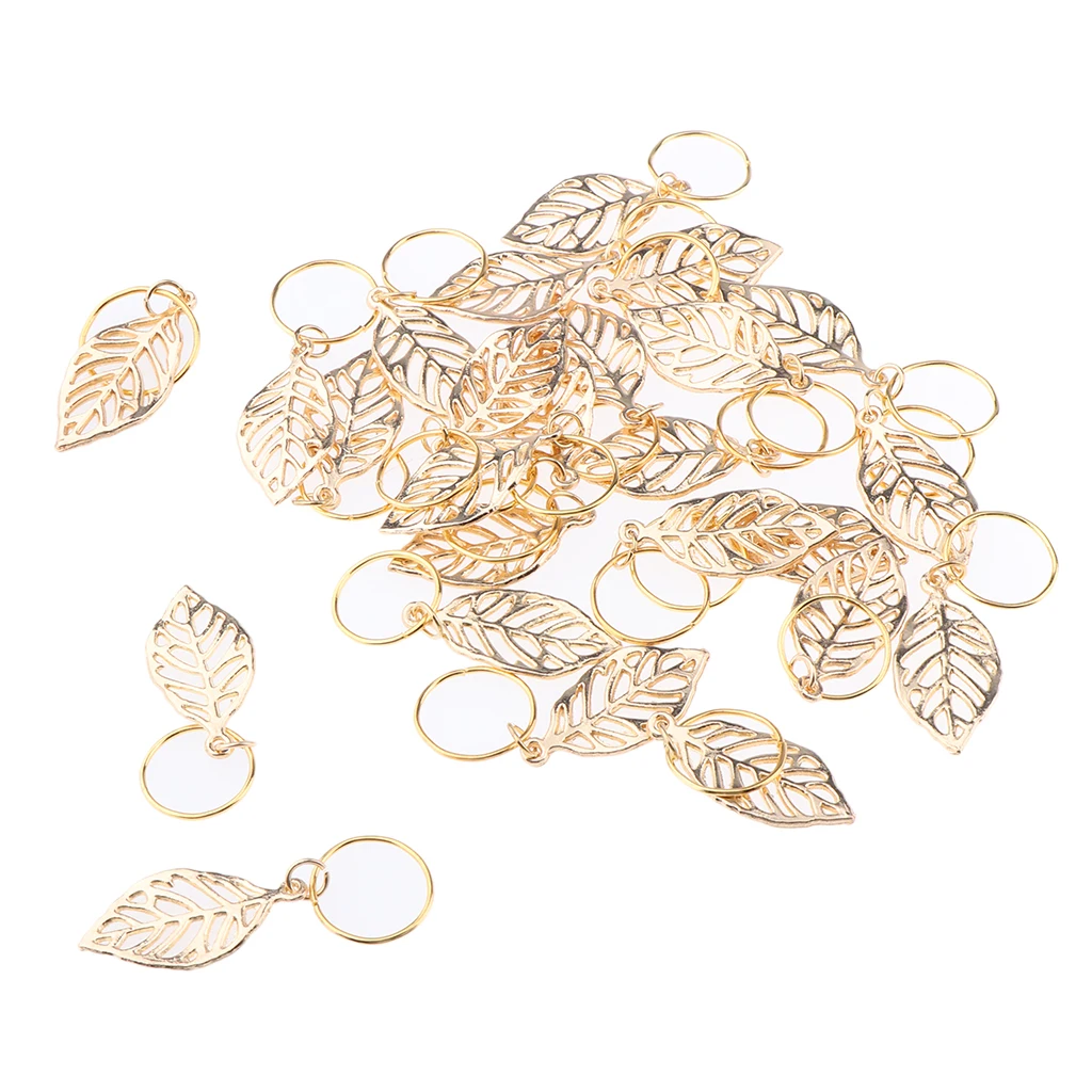 30x Hair Accessories  Pendant Metal Beads Hairdressing Beauty Salon