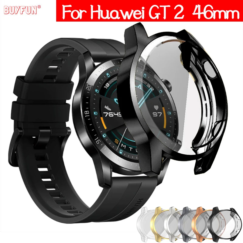 Чехол из ТПУ для Huawei watch GT 2 46 мм мягкий полноразмерный защитный чехол наручных