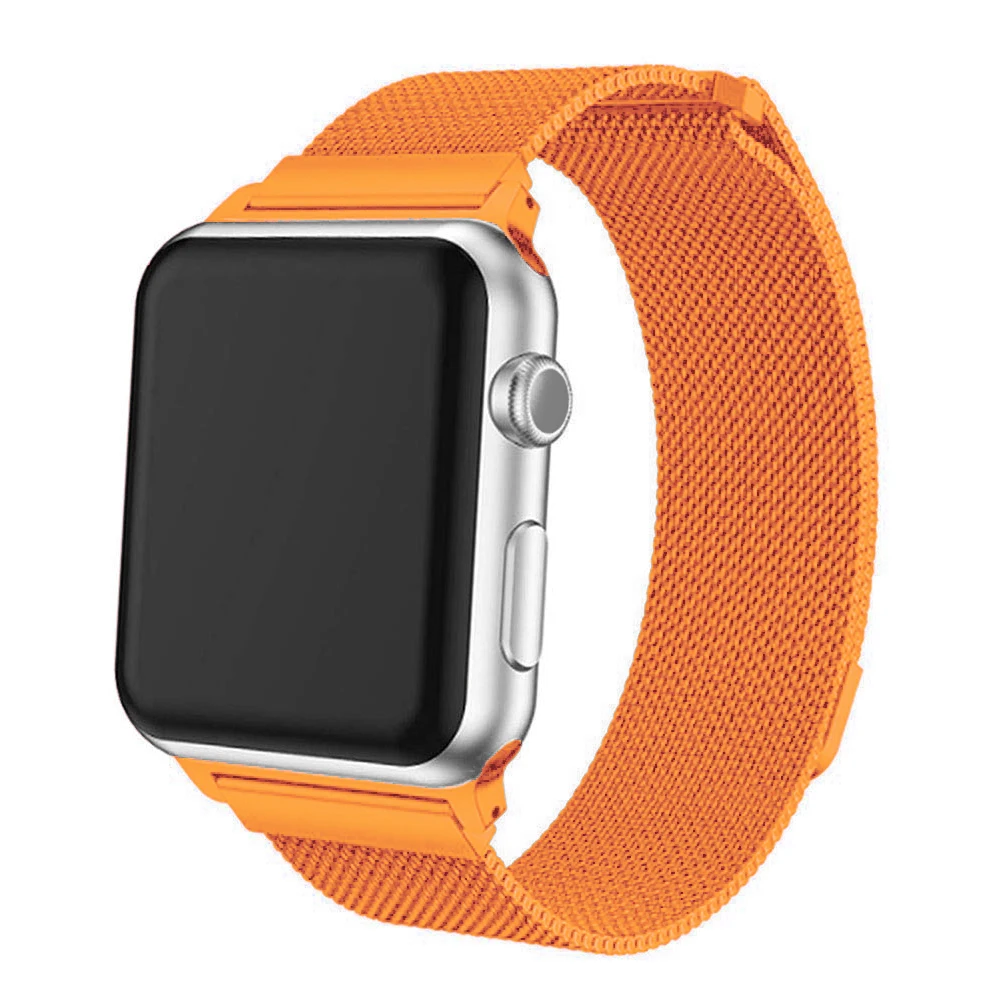 Ремешки для Apple Watch, Миланская петля, ремешок из нержавеющей стали, магнитная застежка, замена для iWatch серии 5/4/3/2