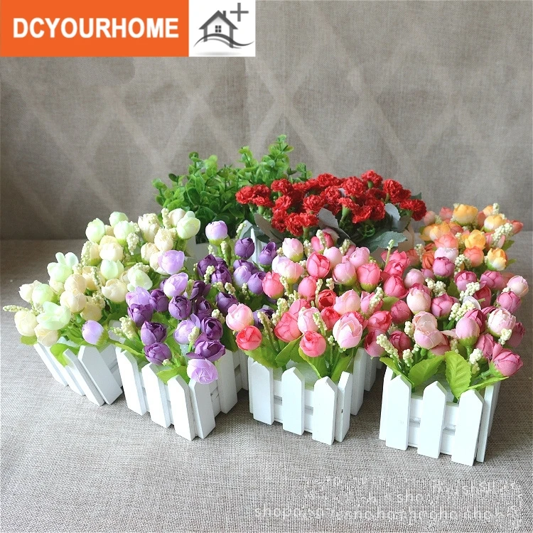 Artificial Flower Potted Fake Flowers Plant Hanging Ornament Wedding Decor IT 