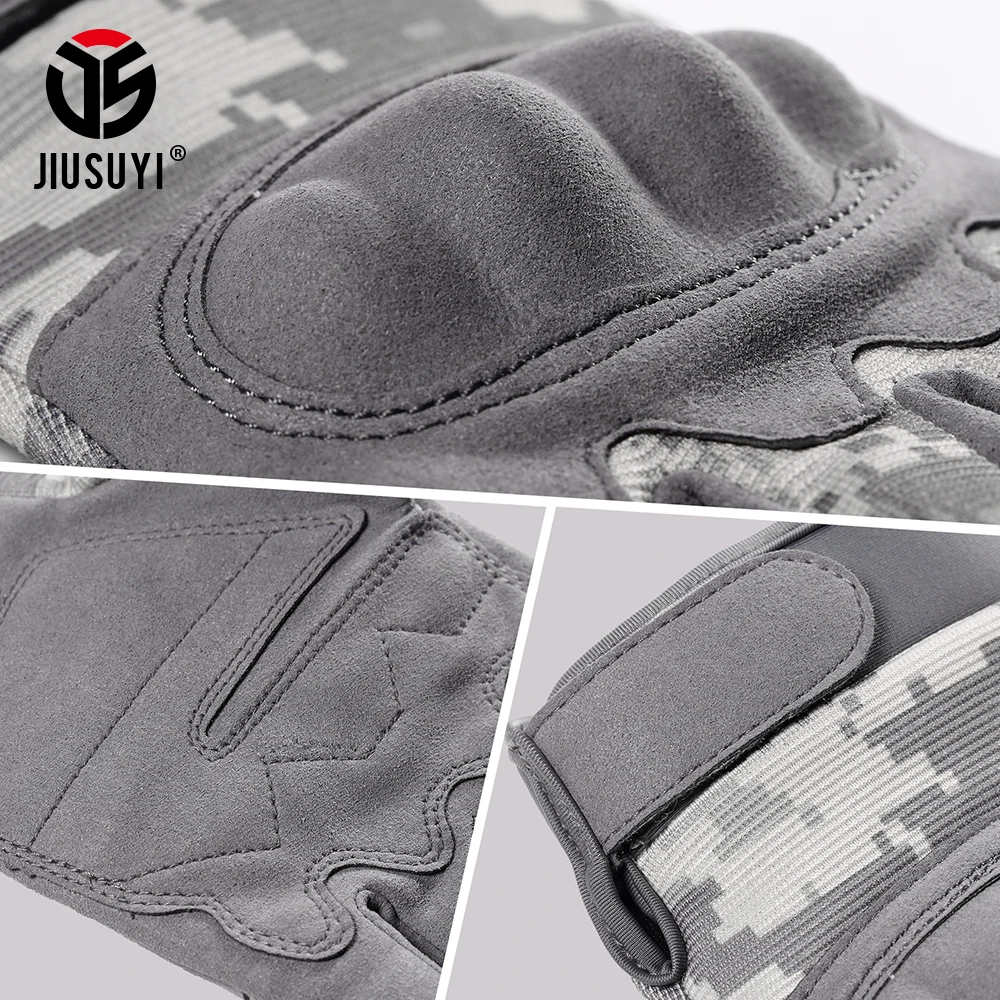 Cheap ACU Camouflage Touch Screen Tactical Gloves Military Airsoft Paintball Shot Combat Anti Skid Hard Knuckle Full Finger Gloves Men