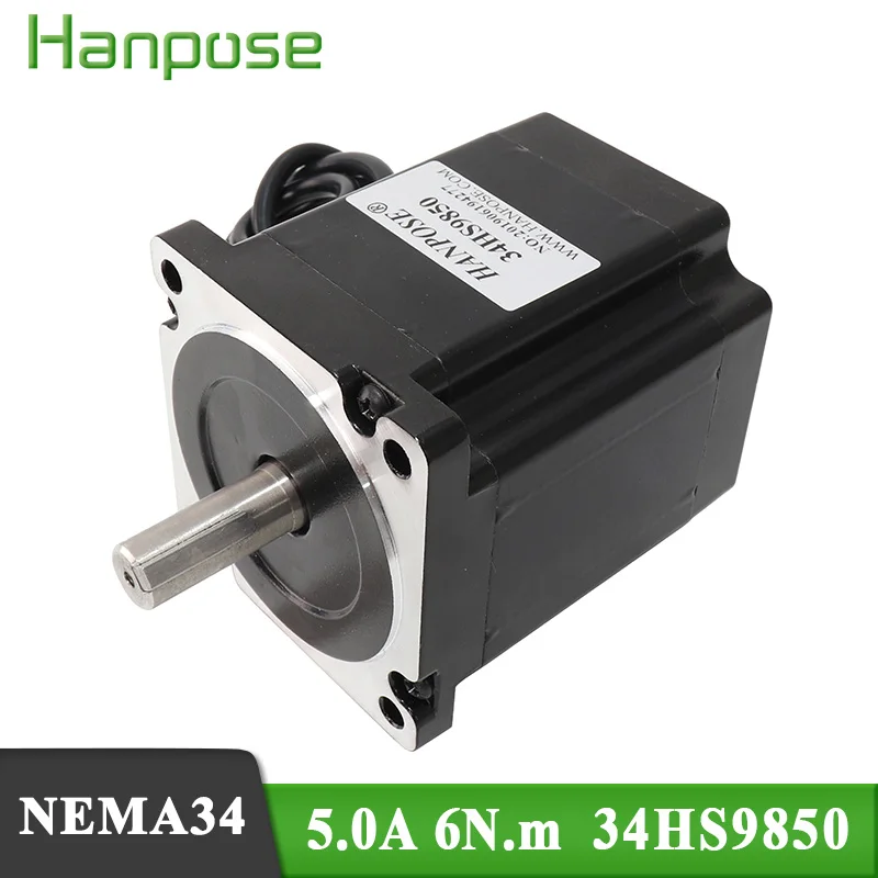 NEMA34 86 шаговый двигатель 34HS9850 86x98 мм 6 0 N.m 5A 14 гравировка капитан постоянного тока