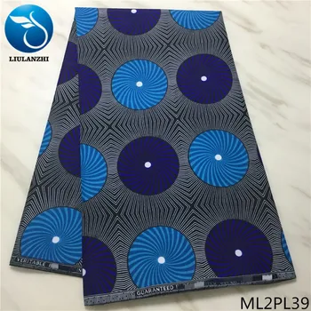 

LIULANZHI African wax fabrics Wholsale nigerian wax polyester fabric Hot sale wax prints fabric for dress ML2PL21-ML2PL50