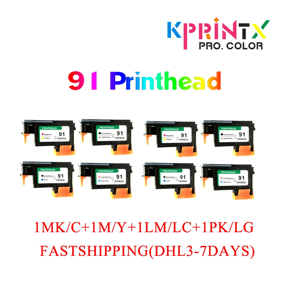 2set(8pcs) FAST 8xFAST совместимый для hp91 печатающая головка 91 печатающая головка C9460A C9461A C9462A C9463A Designjet Z6100 Z6100P - Цвет: 2set(8pcs) FAST