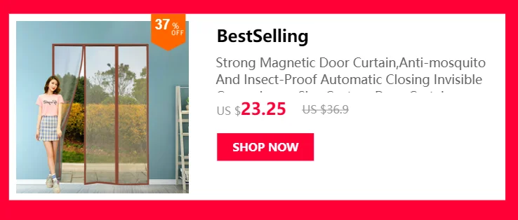 2021 New Magnetic Screen Door Curtain Anti-Mosquito Net Fly Insect Screen Mesh Automatic Closing Custom Size Easy Installation
