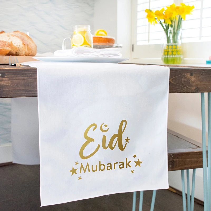 ИД Мубарак настольная дорожка счастливый Рамадан Al-Adha Iftar Fitr мусульманская семья