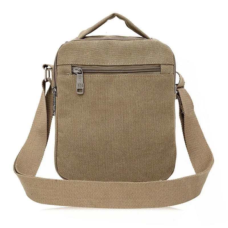 

Canvas Men's Crossbody Bag Multi-functional Men's Bag Outdoor Casual Men Single-shoulder Canvas Bag