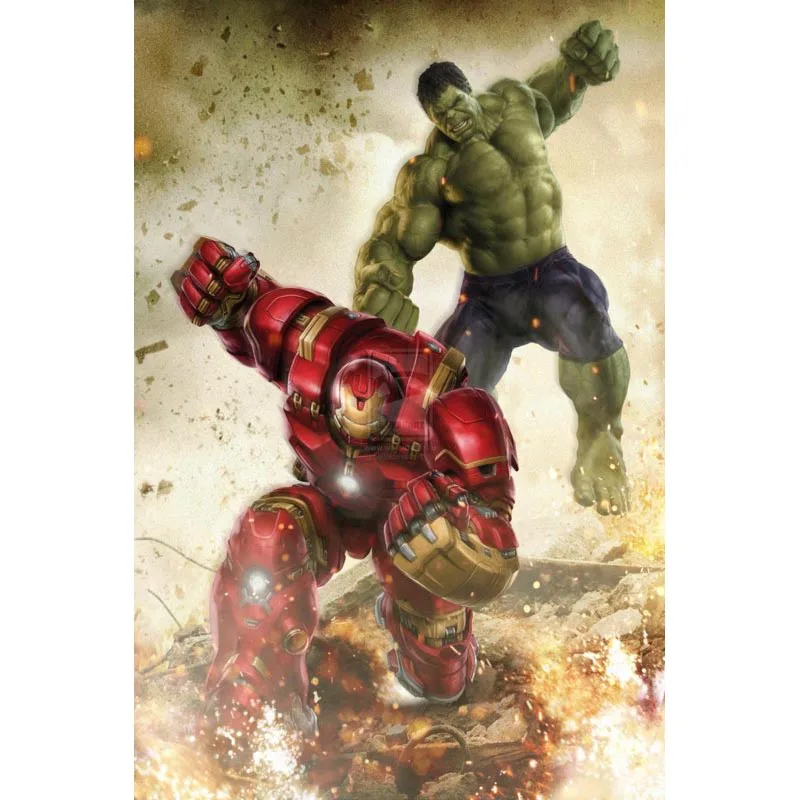 6 Супергерой Халк Мода Marvel Comics шелковая в стиле ретро, домашний декор плакат Размер 27X40 см 30x45 см - Цвет: 6
