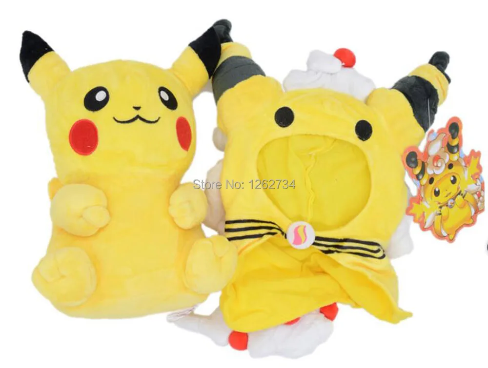 5/лот Ampharos Пикачу 30 см плюшевая игрушка, фигурка куклы в розницу