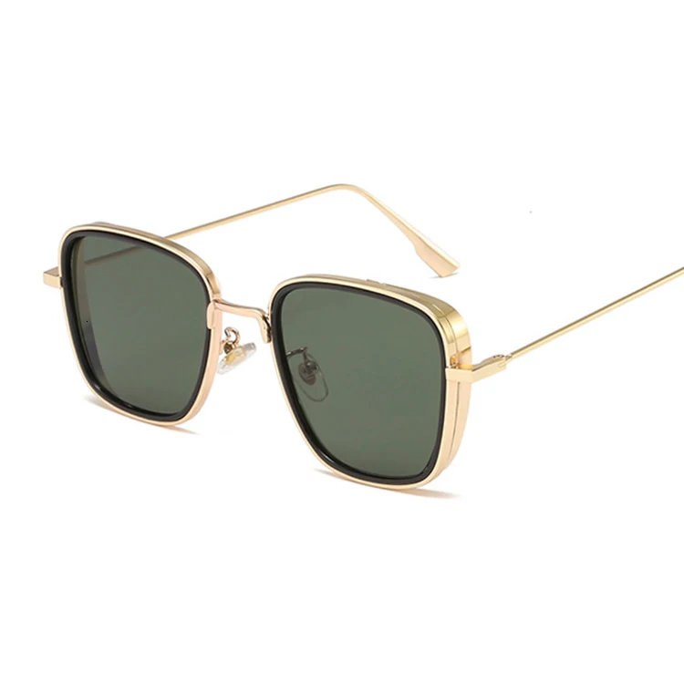 Kabir Singh Sunglasses Men Women Brand Designer Sun Glasses Female Vintage UV400 Male Driving Oculos De Sol Feminino - Lenses Color: Gold G15