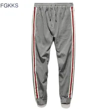 FGKKS, мужские повседневные штаны, Осень-зима, новые, мужские, на шнурке, одноцветные, тренировочные штаны, мужские, модные, брендовые, удобные, спортивные штаны