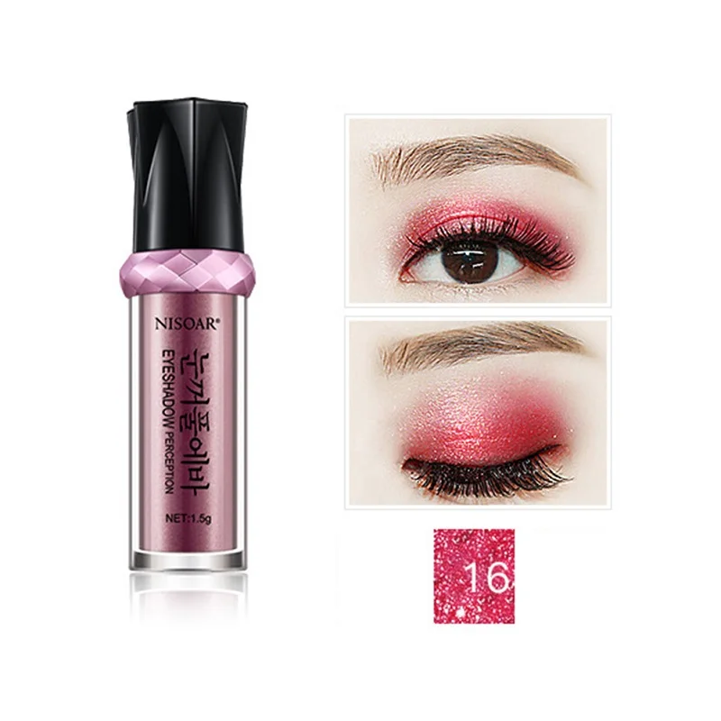 A16 Роллер цвет свободный порошок тени для век высокий блеск Тени для век порошок водонепроницаемый пятнистый стойкий Блестящий мерцающий - Цвет: A16