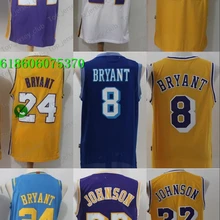 A+++ Качественная мужская футболка для взрослых#24 Los Angeles Bryant 32 Magic Johnson Jersey Kobe